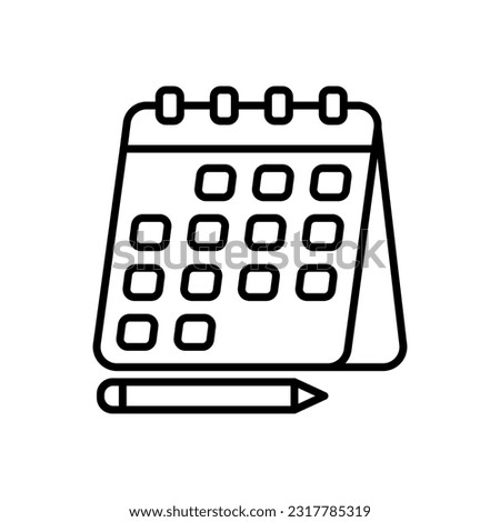 Work Scheduling icon in vector. Illustration