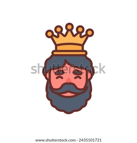 Wise Man Diet  icon in vector. Logotype
