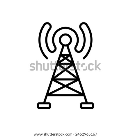 Radio Waves  icon in vector. Logotype
