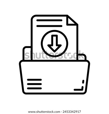 File Import  icon in vector. Logotype
