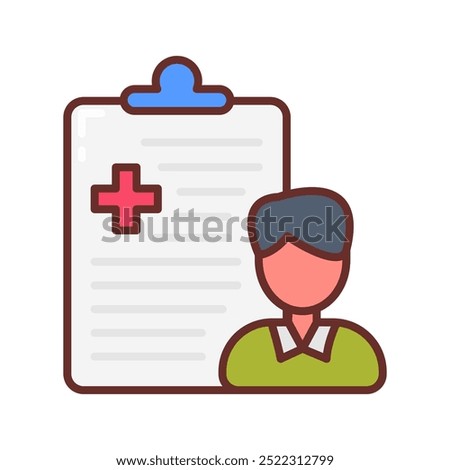 Health Checkup Filled Icons , Vector illustration