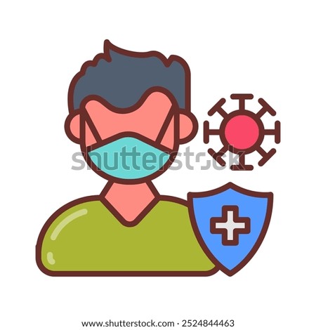 Boost Immunity Filled Icons , Vector illustration