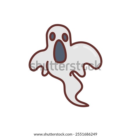 Ghost Filled Icons , Vector illustration