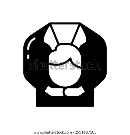 Head Off Trick Glyph Icon, Vector illustration