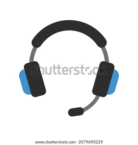 Headphone vector illustration royalty free logo icon