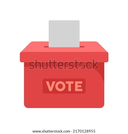 vote box Logo Icon vector illustration flat Clipart