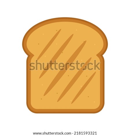 bread toast logo icon vector illustration 