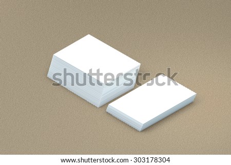 template to presentation. place for your design. many cards. stacks of paper. greeting cards. flyers. business cards. canvas background. beige background
