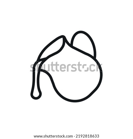Milk in a jug linear icon. Kitchen and Cookware. Thin line customizable illustration. Contour symbol. Vector isolated outline drawing. Editable stroke