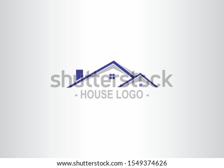 House roof and home logo vector element icon design vector on white background. House Logo Design.