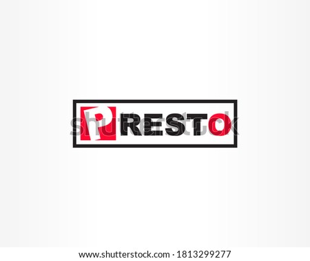 Presto Text Icon Design Template