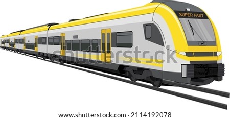 Illustration of Electric Train concept