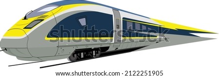 Illustration of High Speed Train concept 