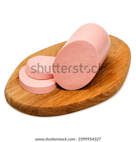 Similar – Image, Stock Photo White sausage boiled in a ceramic pot. Bavarian veal sausage. German traditional food