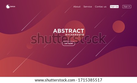 Modern abstract gradient wavy geometric background. Very useable for landing page, website, banner, poster, event, etc.