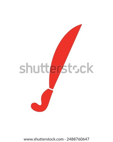 Machete icon logo design template