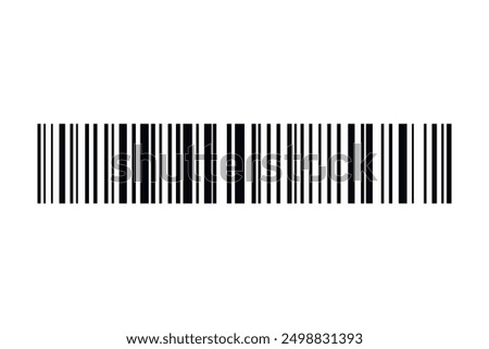 Barcode isolated on white background. Code stripes sticker. Barcode labels, customers qr code.