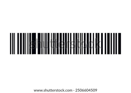 Barcode isolated on white background. Code stripes sticker. Barcode labels, customers qr code.