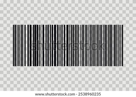 Barcode isolated on white background. Code stripes sticker. Barcode labels, customers qr code.