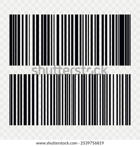 Barcode isolated on white background. Code stripes sticker. Barcode labels, customers qr code.