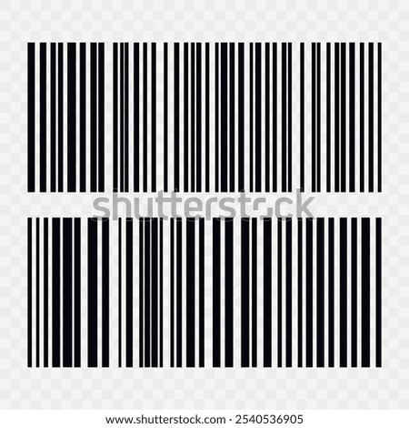 Barcode isolated on white background. Code stripes sticker. Barcode labels, customers qr code.