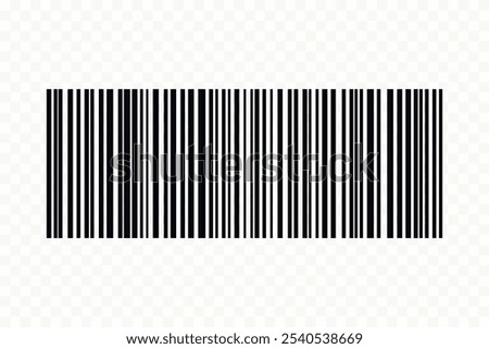 Barcode isolated on white background. Code stripes sticker. Barcode labels, customers qr code.