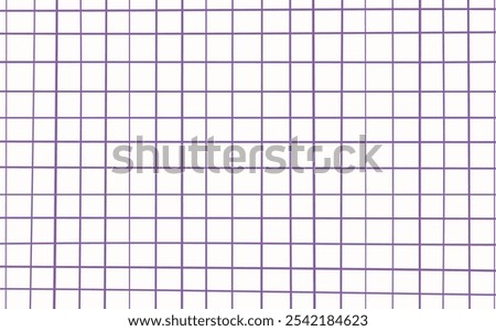 Graph ink doodle check paper. Printable squared grid paper with color lines. Geometric background for school, wrapping, invitations, card, scrapbooking, notebook, diary. Realistic lined paper blank.