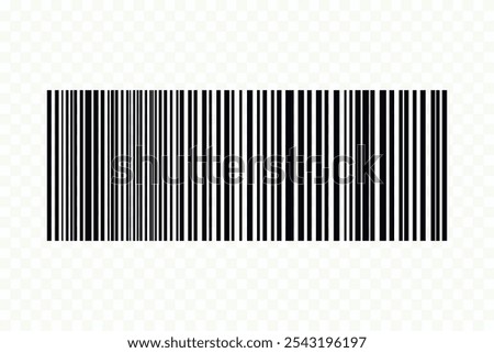 Barcode isolated on white background. Code stripes sticker. Barcode labels, customers qr code.