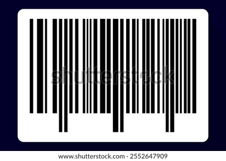 Barcode isolated on color background. Code stripes sticker. Barcode labels, customers qr code.