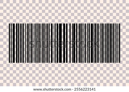 Barcode isolated on white background. Code stripes sticker. Barcode labels, customers qr code.