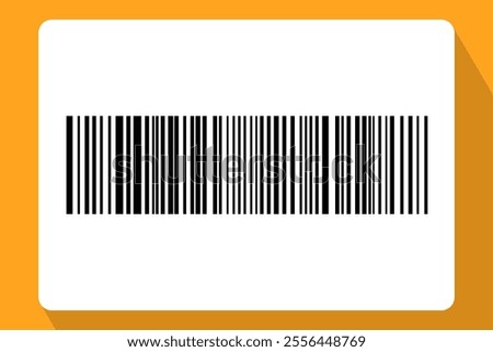 Barcode isolated on color background. Code stripes sticker. Barcode labels, customers qr code.