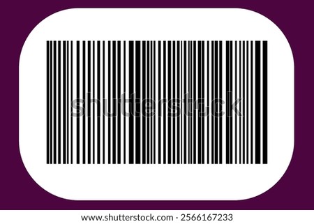 Barcode isolated on color background. Code stripes sticker. Barcode labels, customers qr code.