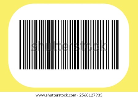 Barcode isolated on color background. Code stripes sticker. Barcode labels, customers qr code.