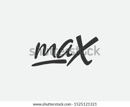 Max Logo Letter Vector Template Design Illustration