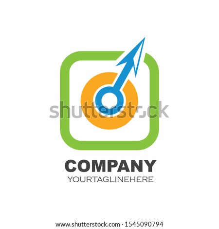 Arrow vector illustration icon Logo of delivery and logistic  business Template design