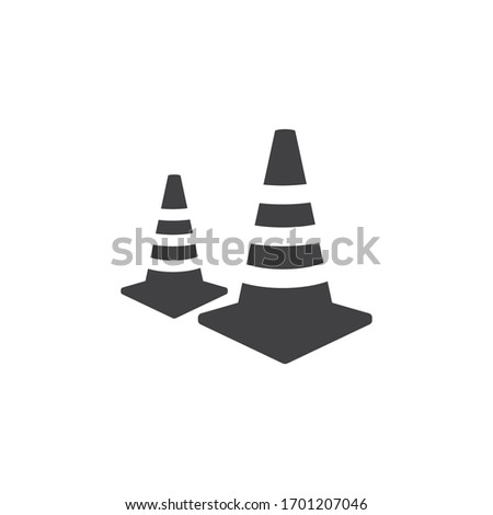 traffic cone vector illustration design template