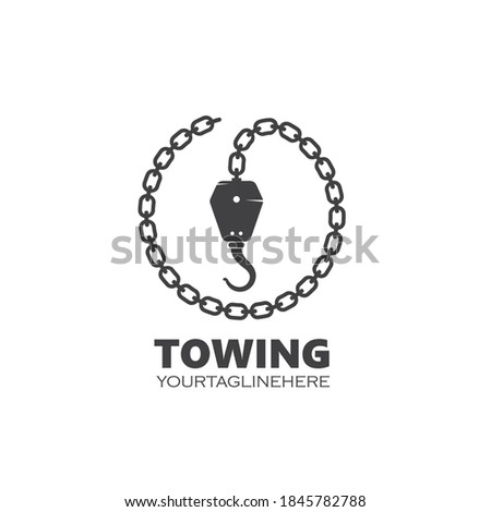 towing vector icon design template