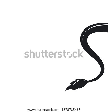 cow tail icon vector illustration template design