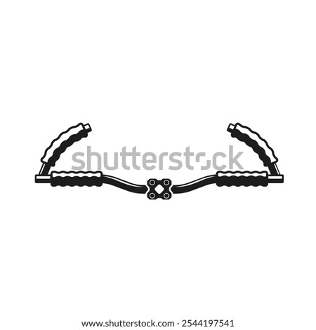 bicycle handlebar icon vector element design template