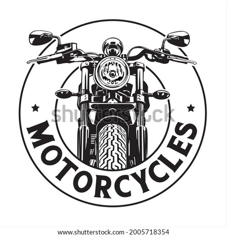 Logo, Motorcycle Bikers Club, vector illustration