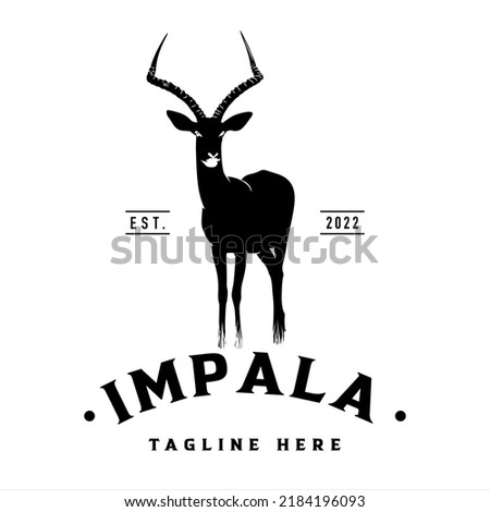 Impala logo, company logo design idea, vector illustration