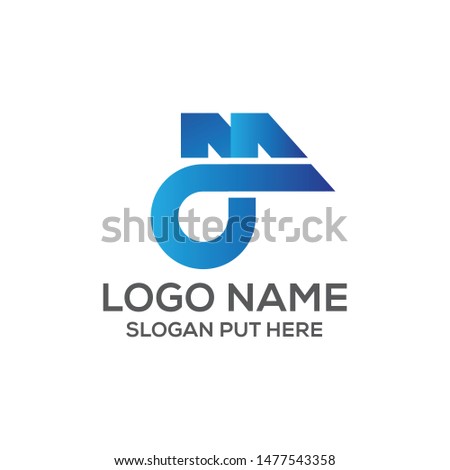 DM Or MDB Letter logo design template