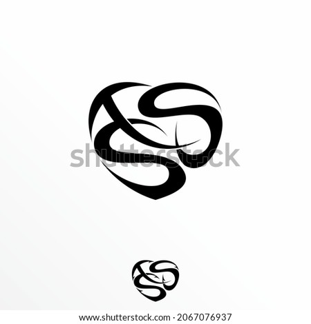 Letter or word TSS font in Love  line art image graphic icon logo design abstract concept vector stock. Can be used as a symbol related to Initial.