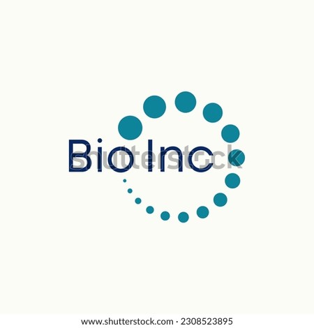 Logo design graphic concept creative abstract premium free vector stock letter Bio Inc or O with dot circle around. Related to business industrial modern