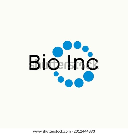 Logo design graphic concept creative abstract premium free vector stock letter Bio Inc or O with dot circle recycle. Related to business industrial