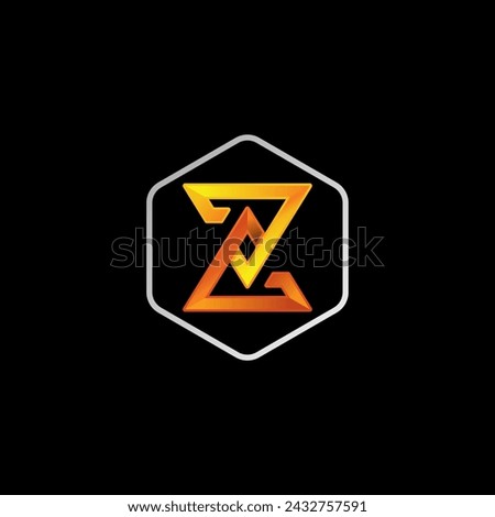 Logo design graphic concept creative premium vector stock sign initial modern two triangles flip connect hourglass font. Related time watch tech brand