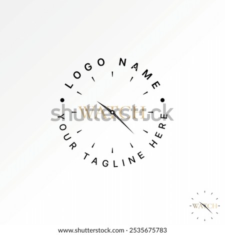 Logo design graphic concept creative premium vector stock image graphic initial text word watch font clockwise sync Related monogram typography reload