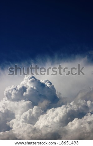 dramatic storm clouds vertical