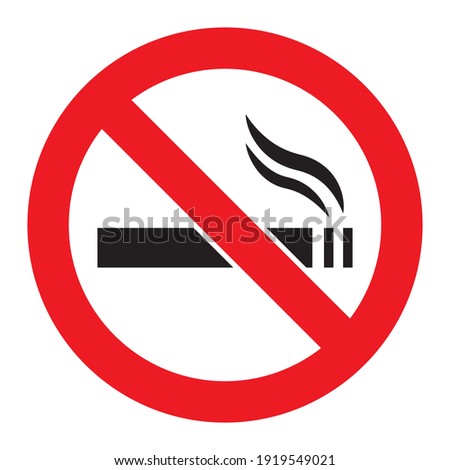 No smoking cigarette sign. EPS 10 vector illustration. CMYK redy to print. Сток-фото © 