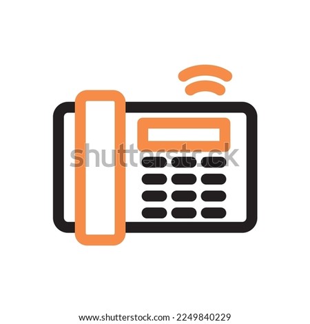telephone icon two tone color